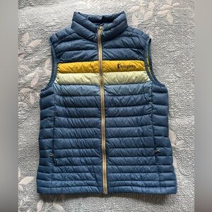 Cotopaxi Blue and Yellow Colorblock Vest